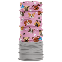 Children's multifunctional scarf with fleece - Dogs (SKF.07)