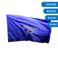 Flag 60x90 cm with your personalized print