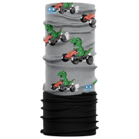 Children's multifunctional scarf with fleece - Karting T-Rex (SKF.14) - in a single polypack