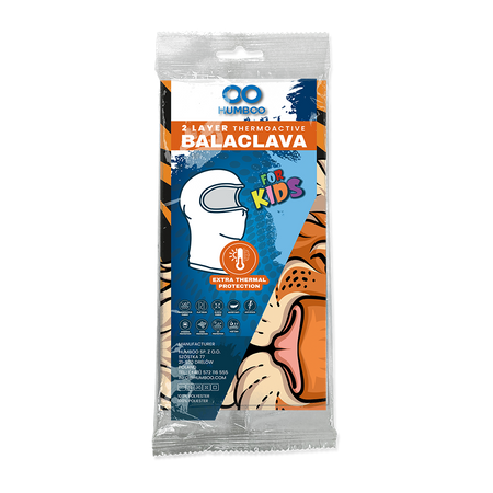 Snow 225 - children's thermoactive balaclava - Tiger (KIDS.25) - in a single polypack