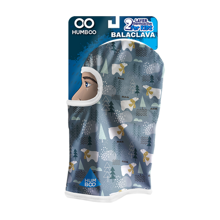 Snow 225 - children's thermoactive balaclava - White Bears (KIDS.29)