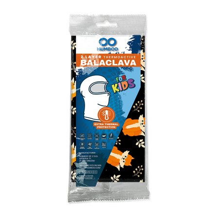 Snow 225 - kominiarka termoaktywna dziecięca - Foxes (KIDS.31) - w foliowym opak. pojedynczym