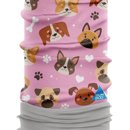 Children's multifunctional scarf with fleece - Dogs (SKF.07)