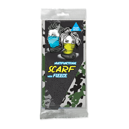 Multifunctional scarf with fleece - M83 Snow (SCMF.02) - in a single polypack