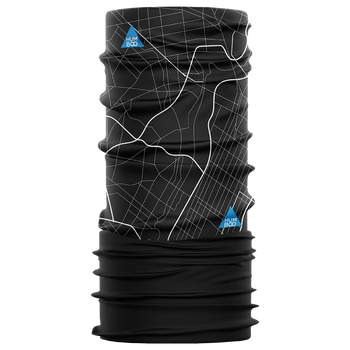 Multifunctional scarf with fleece - Street Map (SCF.16)