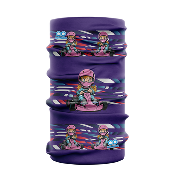 Children's multifunctional scarf - Karting Girl (SK.12)