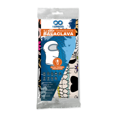 Snow 225 - kominiarka termoaktywna - Mexican Skull (SNOW.84) - w foliowym opak. pojedynczym