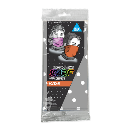Children's multifunctional scarf with fleece - Polka Dots (SKF.04) - in a single polypack