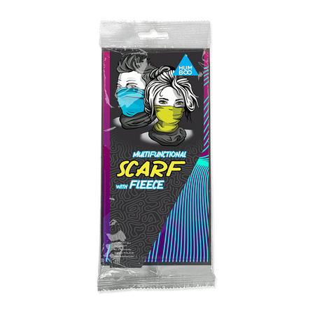Multifunctional scarf with fleece - Liquid (SCF.09) - in a single foil packet