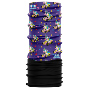 Children's multifunctional scarf with fleece - Karting Sweet (SKF.13)