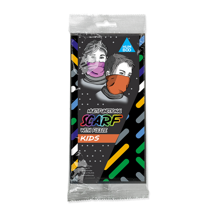 Children's multifunctional scarf with fleece - Strong Lines (SKF.08) - in a single polypack