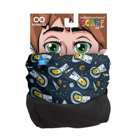 Children's multifunctional scarf with fleece - Space Lions (SKF.10)