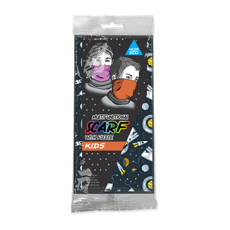Children's multifunctional scarf with fleece - Space Lions (SKF.10) - in a single polypack