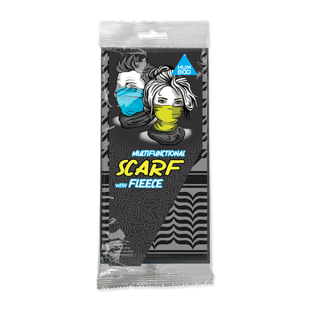 Komin wielofunkcyjny na szyję z polarem - Kefia Grey (SCMF.32) - w pojedynczym foliopaku