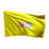 Flaga kartingowa - żółta z Twoim logo (25x25)