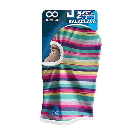 Snow 225 - children's thermoactive balaclava - Brush Lines (KIDS.21)