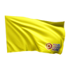 Karting flag – yellow with your logo (15x15)
