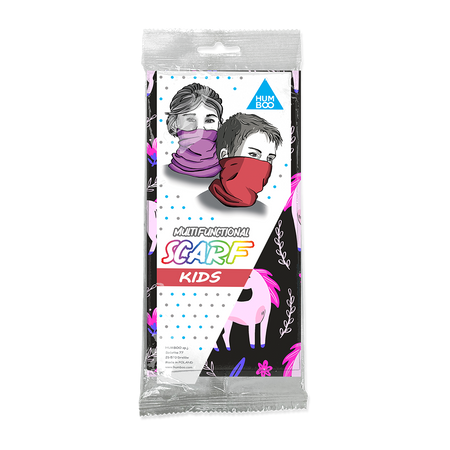 Children's multifunctional scarf - Unicorns (SK.02) - in a single polypack