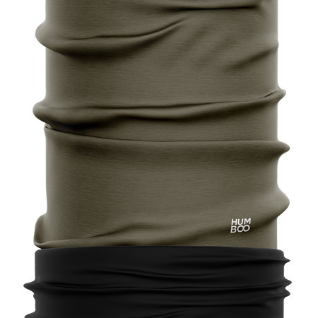 Multifunctional neck chimney with fleece - Dark Khaki (SCMF.10) - in a single foil packet