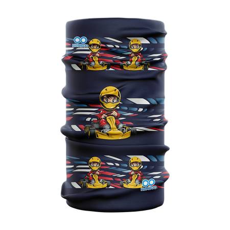 Children's multifunctional scarf - Karting Boy (SK.11) - in a single polypack