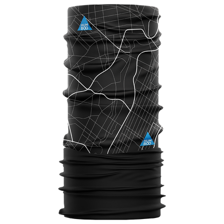 Multifunctional scarf with fleece - Street Map (SCF.16) - in a collective package