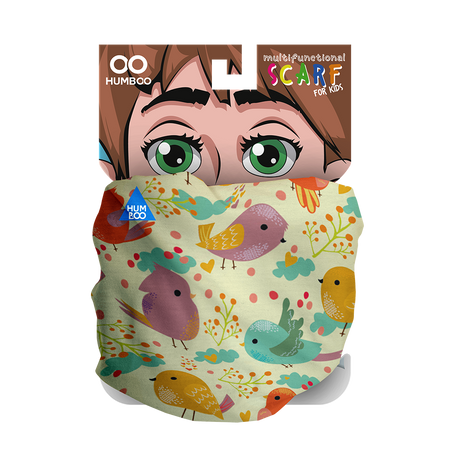 Children's multifunctional scarf - Birds (SK.10)