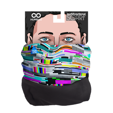 Komin wielofunkcyjny na szyję z polarem - TV-Glitch (SCF.06)