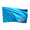 Karting flag – blue with your logo (15x15)