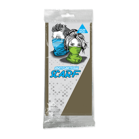 Multifunctional scarf - Dark Khaki (SCM.17) - in a single polypack