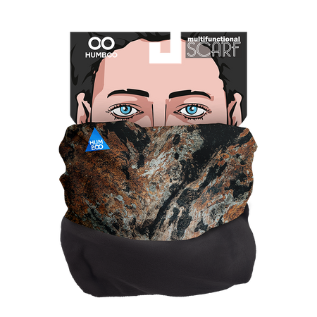 Multifunctional scarf with fleece - Granite (SCF.22)