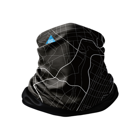 Multifunctional scarf with fleece - Street Map (SCF.16) - in a collective package