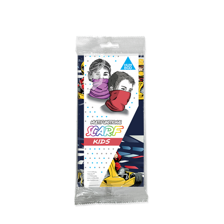 Children's multifunctional scarf - Karting Boy (SK.11) - in a single polypack