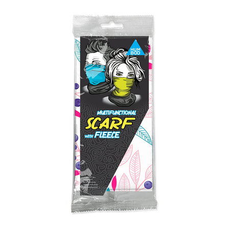 Multifunctional scarf with fleece - Nightshade (SCF.08-W) - in a single polypack