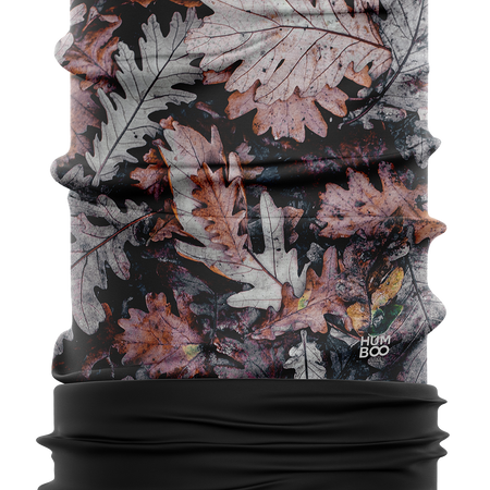 Multifunctional scarf with fleece - Leaves (SCMF.06) - in a single polypack