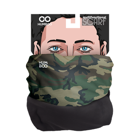 Multifunctional scarf with fleece - Woodlands (SCMF.04)