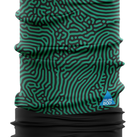 Multifunctional scarf with fleece - Green Fingerprints (SCF.19) - in a collective package