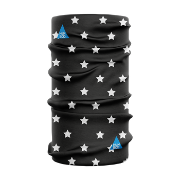 Children's multifunctional scarf - White Stars (SK.07)
