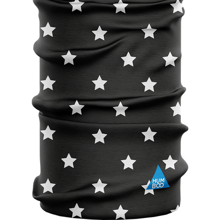 Children's multifunctional scarf - White Stars (SK.07) - in a collective package