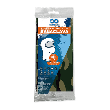 Snow 225 - thermoactive balaclava - Military (SNOW.36) - in a single polypack