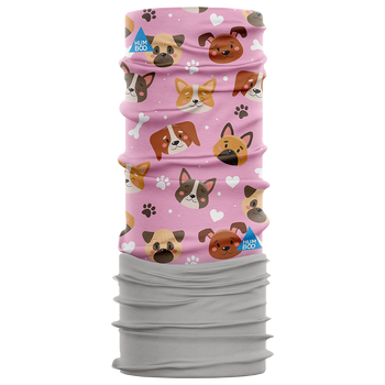Children's multifunctional scarf with fleece - Dogs (SKF.07)