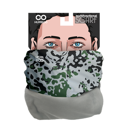 Multifunctional scarf with fleece - M83 Snow (SCMF.02)