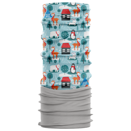 Children's multifunctional scarf with fleece - Winter Story (SKF.05)