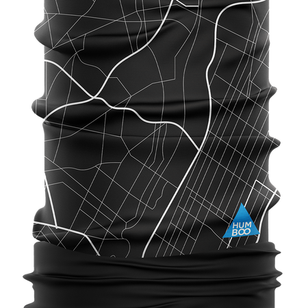 Multifunctional scarf with fleece - Street Map (SCF.16) - in a single polypack