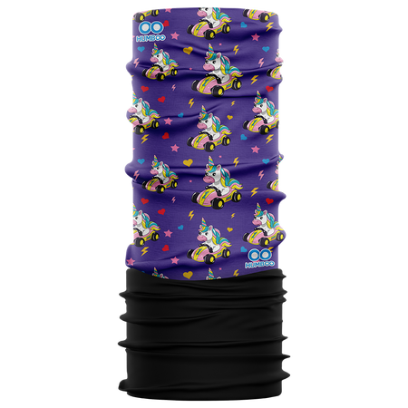 Children's multifunctional scarf with fleece - Karting Sweet (SKF.13)