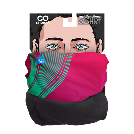 Multifunctional scarf with fleece - Liquid (SCF.09)