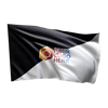 Karting flag – black and white with your logo (25x25)