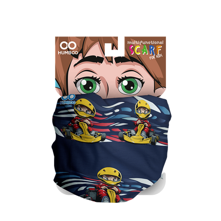 Children's multifunctional scarf - Karting Boy (SK.11)