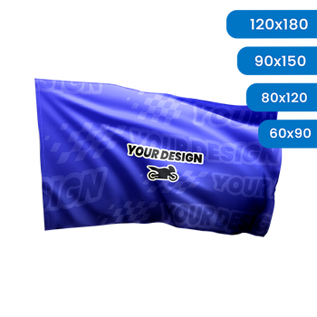 Flag 60x90 cm with your personalized print