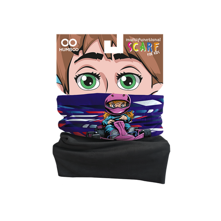 Komin wielofunkcyjny dziecięcy z polarem - Karting Girl (SKF.12)