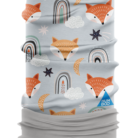 Children's multifunctional scarf with fleece - Foxes B (SKF.09) - in a single polypack
